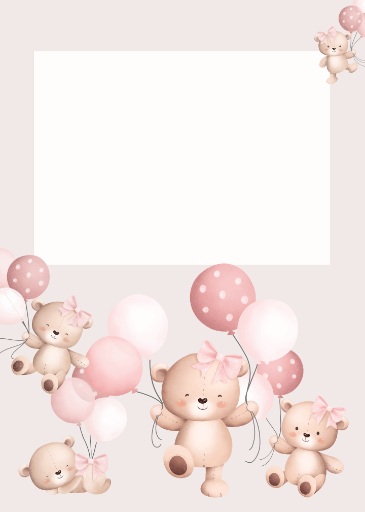 Teddy Bear Birthday birthday party printable preview